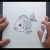 Como dibujar un pez paso a paso 20