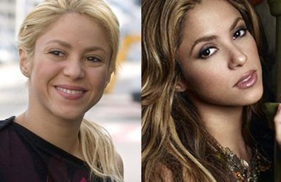 Avec et sans maquillage : Shakira