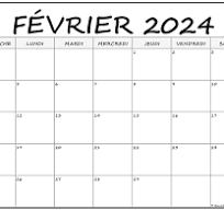 Activités du mois de février 2024