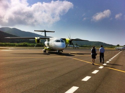 Photos de l'approche en Piste 34 sur Elba