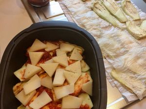 Parmigiana d’aubergines revisitée façon Basque