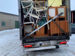 Un 240e camion en route pour l'hôpital de Kelmes, en Lituanie.