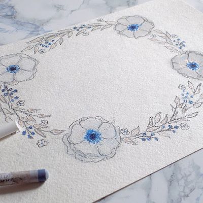 petales et point de mouche et tige