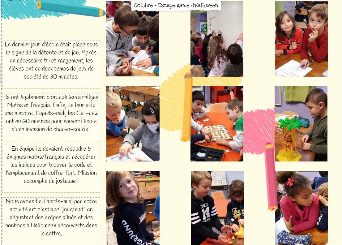 Cahier De Vie Des Cp Ce1 Ce2 Ecole Ste Jeanne D Arc