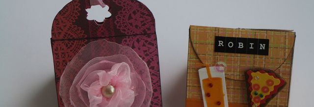 Petites boites décorées.