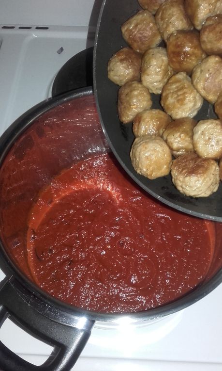 Spaghettis boulettes