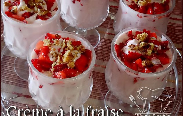 Crème à la fraises ==> Défi de la Foodista #109