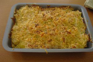 Gratin de chou fleur et pommes de terre