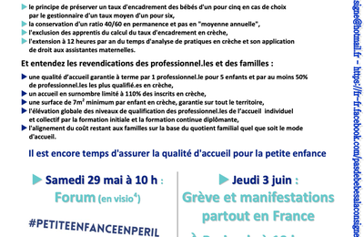 Demain Plus Un Bebe A La Consigne Pour Le Printemps Des Modes D Accueil C Est Maintenant Qu On Signe Supap Fsu