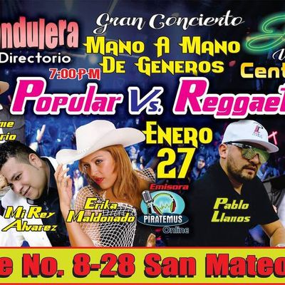 Te espero este 27 de enero del 2018 en el Centro Artístico JULIETH R gran mano a mano...