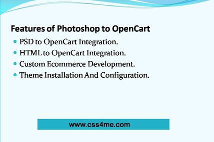 Obvious privileges with Photoshop to Opencart 

PSD to OpenCart