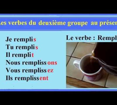 Les verbes du deuxième groupe