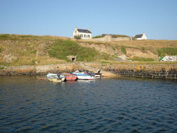 223  -  L'île d'Ouessant 02, escale de Skreo... balade sur l'île, Porzh Pol, village de Lampaul, maisons,