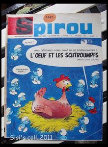 Spirou 1447 - L' oeuf et les schtroumpfs