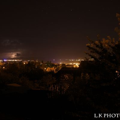 Montluçon une nuit d'orage en été