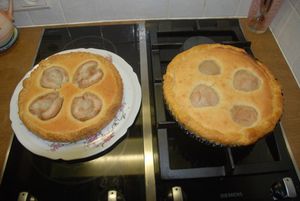 Tarte frangipane et poires