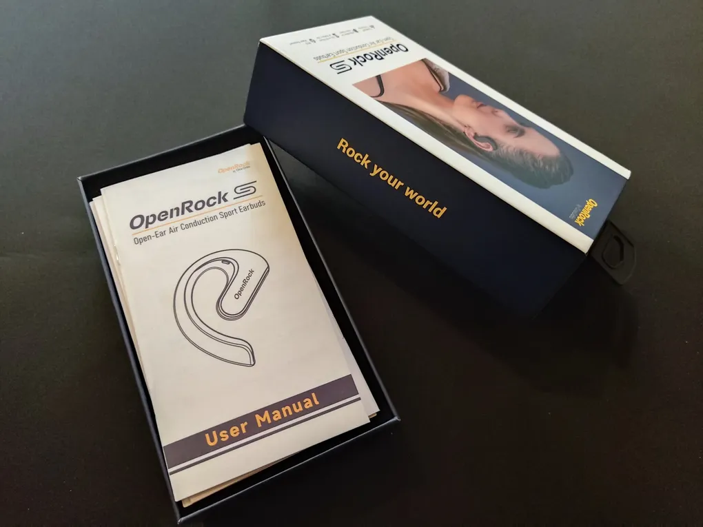 unboxing des écouteurs OpenRock S à technologie Open Ear