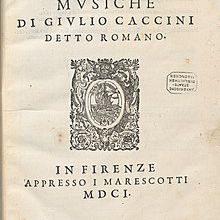 10 décembre 1618: Giulio Caccini