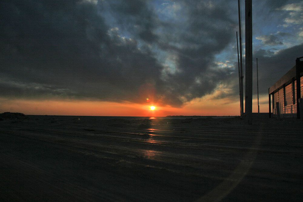 Couché de soleil baie de La Baule - Photos Thierry Weber Photographe de Mer Guérande La Baule