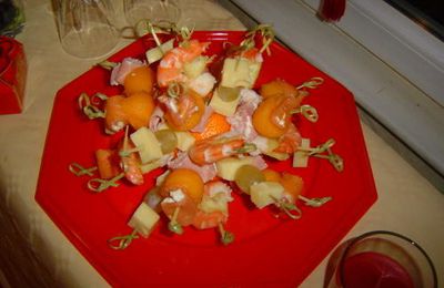 Brochettes apéritives