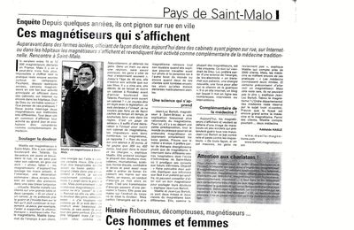 ARTICLE DU 2 AVRIL 2009 DANS LE JOURNAL "LE PAYS MALOUIN"
