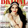 Sonam Kapoor en couverture du magazine Bridal Mantra pour septembre 2013