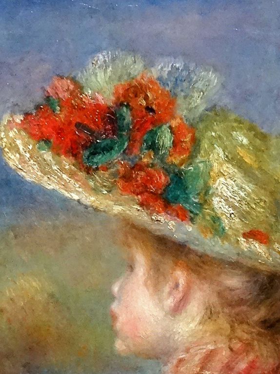 Diaporama : détails de tableaux avec Sisley, Monet, Renoir (3), Schofield, Van Gogh, Césanne (2), Delacroix, Miro, Toulouse-Lautrec