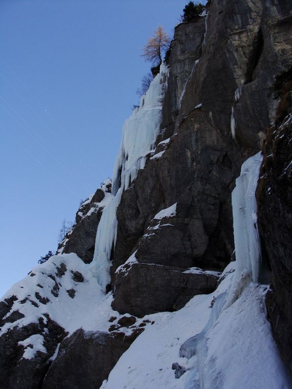 Sortie cascade de glace