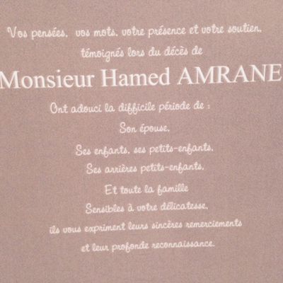 Avis de décès de Amrane Ahmed harki de mouans-sartoux (06)