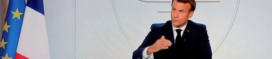 Emmanuel Macron lors de son entretien complaisant accordé à TF1 et France 2 mercredi soir