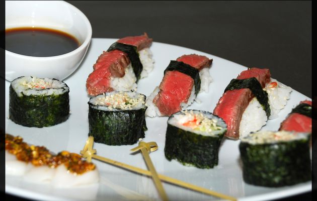 Trio de sushis pour une Saint Valentin réussie...