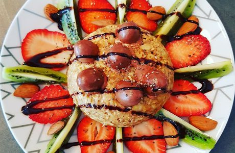 Bolw cake aux flocons d'avoine et à la banane 🍌