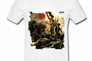 T shirt blanc pour hommes de la Révolution française