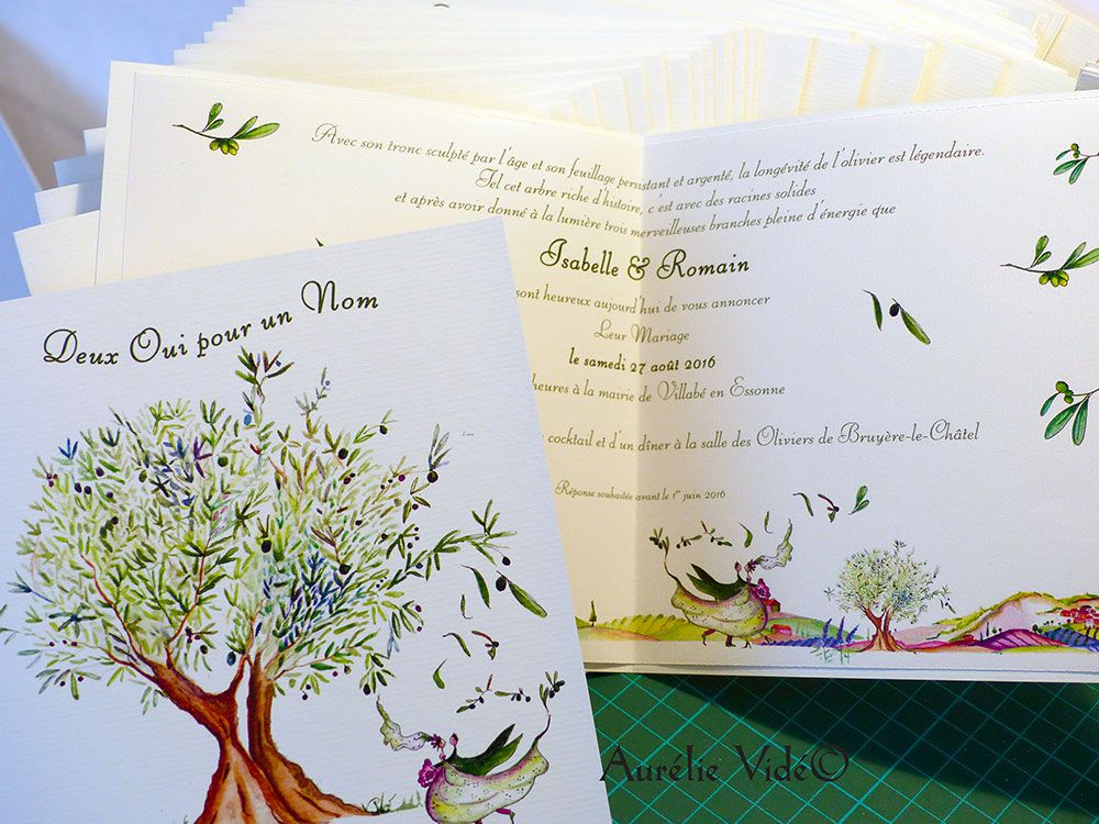 thème mariage l'arbre olivier et paysage pour un mariage original