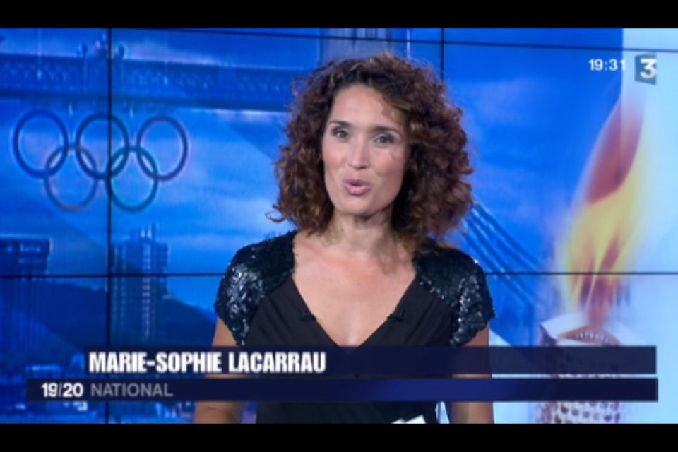 [2012 08 09] MARIE-SOPHIE LACCARAU - FRANCE 3 - LE 19-20 @19H30