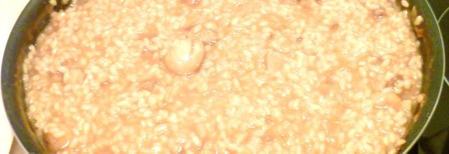 Risotto aux marrons et champignons