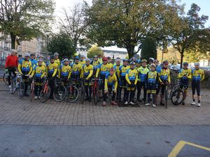 Photos au départ de la sortie de clôture