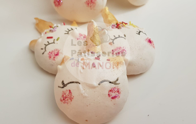 Meringues licornes à la fleur d'oranger !!!