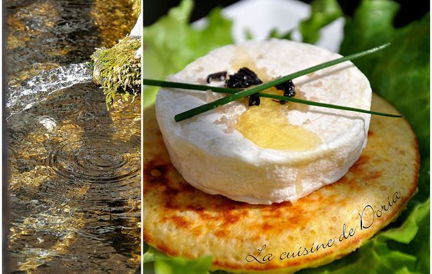 Galette au son d'avoine et son cabecou 