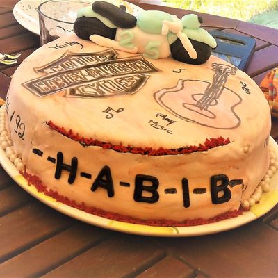 Design Cake passion Harley Davidson et musique