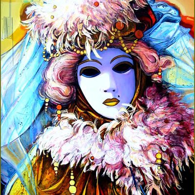 Masques - Carnaval - mardi-gras par les grands peintres  -    Léon Zanella  Carnaval de venise