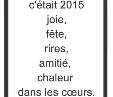 Bonne année 2016 soit la meilleure 