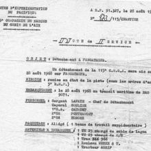PAGE D’HISTOIRE ET DEVOIR DE MÉMOIRE : 28 AOÛT 1968, LE CAPITAINE ARTAUD COMMANDANT LA 115ÈME COMPAGNIE DE MARCHE DU GÉNIE DE L’AIR  SIGNAIT UNE NOTE DE SERVICE QUI DONNAIT INSTRUCTION DE LA REMISE EN ÉTAT DE LA PISTE SUR L’ATOLL DE FANGATAUFA APRÈS L’ESSAI THERMONUCLÉAIRE « CANOPUS » CANOPUS, LA PREMIÈRE BOMBE ATOMIQUE THERMONUCLÉAIRE FRANÇAISE D’UNE PUISSANCE DE 2,6 MILLIONS DE TONNES DE TRINITR