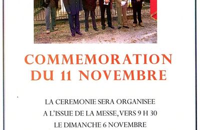 Cérémonie du 11 novembre 2011