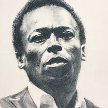 miles davis portrait au pastel