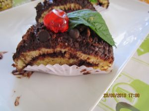 gateau roulé au chocolat