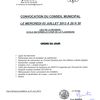 Conseil municipal le mercredi 03 juillet 2013 à 20h30