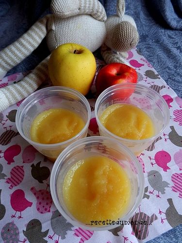 Compote Pomme Peche Bebe A Partir De 4 6 Mois Recette Du Monde