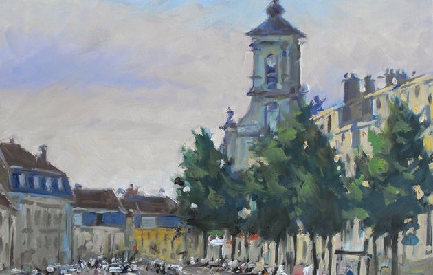 Église Bonsecours - Nancy (huile sur toile 46 x 38)