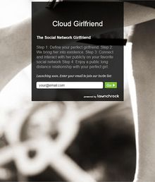 Cloudgirlfriend, votre petite-amie virtuelle pour « frimer » sur les réseaux sociaux
